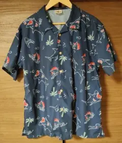 【USJ限定】ユニバ　JAWS ジョーズ 開襟シャツ オープンカラー 美品のサムネイル