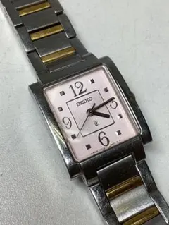 SEIKO LK スクエア型腕時計 ピンク