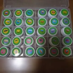絵合わせ 乗り物シール 30個セット 知育玩具