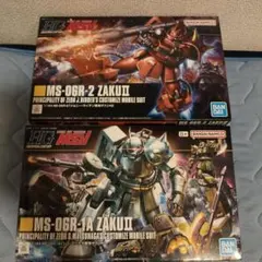 HG 高機動型ザクII（ジョニー・ライデン専用)＆(シンマツナガ専用ザク)のサムネイル