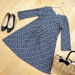 ✨Jocomomola✨長袖ワンピース ひざ丈ワンピース刺繍【40】綿100%