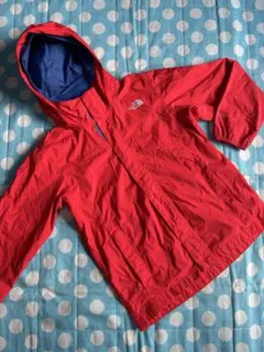 キッズMサイズノースフェイスレッドウインドブレーカーTHE NORTH FACE