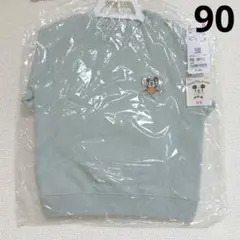 新品 ユニクロ ディズニー スウェットシャツ 90 ミッキー トレーナー 長袖
