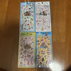 ディズニー　プチドロップステッカー　4枚セット