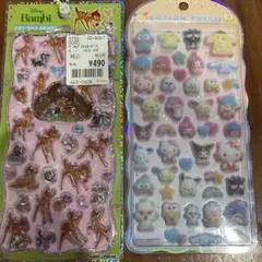 ディズニー バンビ プチドロップステッカー サンリオ シールセット