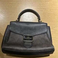 COACH ブラウンレザー ハンドバッグ