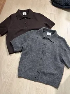 半袖　ニットポロシャツ　H&Mのサムネイル