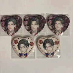 にじさんじ RoseValentine ランダムハート型缶バッジ 五木左京