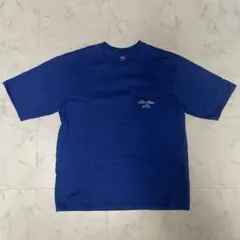 美品 リーバイス 胸ポケットTシャツ 青 M（ルーズフィット）オーバーサイズ