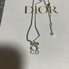 Christian Dior リボン CDロゴ ネックレス希少のサムネイル