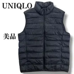 美品 ユニクロ UNIQLO ウルトラライトダウンベスト ブラック メンズS