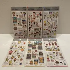 大人図鑑シール　ちびまる子ちゃん、コジコジ、たまごっち6点セット