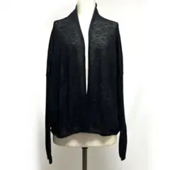 古着:H&M長袖カーディガン黒レディースLサイズ[37-2]