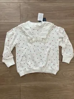 値下げ！新品タグ付 バースデイ cottoli ハートトレーナー サイズ120