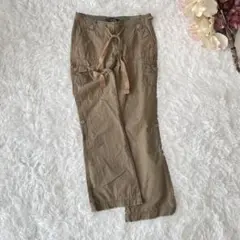 ALPHAINDUSTRIES ミリタリーカーゴパンツ（L）ロールアップ　カーキ