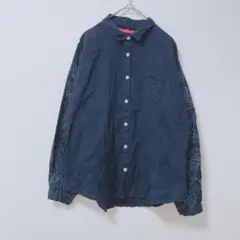 グラニフ×さくらももこ　コジコジ　シャツ　羽織　袖刺繡　綿100　ボリューム袖Ｆ
