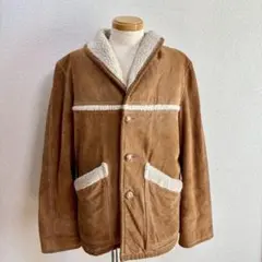 70s レイクランド Lakeland 裏ボア付スエードランチコート ブラウン
