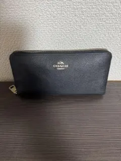 COACH 長財布 ラウンドファスナー ブラックのサムネイル