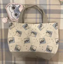夜は猫と一緒 トートバッグとコインケース