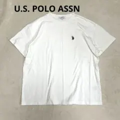 U.S. POLO ASSN. ワンポイントTシャツ ホワイト 無地 アメカジ