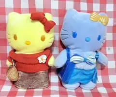 レトロ ハローキティ マクドナルド コラボぬいぐるみ 2点セット　2001年製