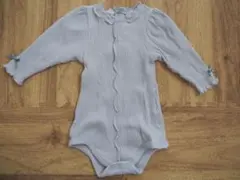 アプレレクール　リブ編みロンパース 70