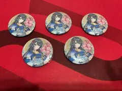 学園アイドルマスター　学マス　上海限定　月村手毬　缶バッジ5点セット　梅影霓裳