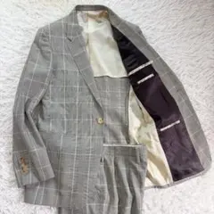 Paul Smith グレンチェック スーツ セットアップ ブラウン 日本製