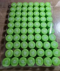 【梱包資材代込】ペットボトルキャップ 緑 70個
