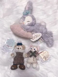 ディズニー　ダッフィー　ウィンタートゥインクリングタウン ぬいぐるみセット