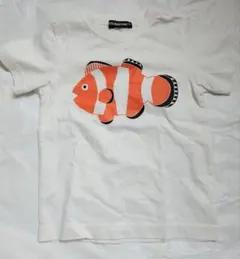 カクレクマノミプリント ホワイトTシャツ　110センチのサムネイル