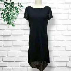 極美品【ブリジット】ワンピース　フォーマル　半袖　透け感　シアー感　11 大人
