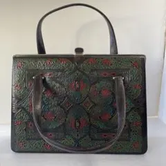 レディースハンドバッグ　大きめのレザーバッグ　【昭和レトロ】