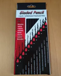 Giated Pencil 　デッサンスケッチ絵画用鉛筆　 12本入り