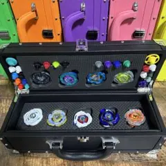 BEYBLADE XベイブレードXレザー調スタッズ付きトランク型ハードケース