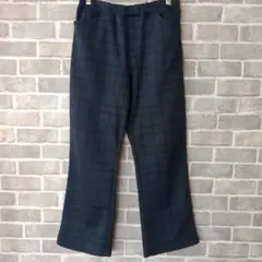 チェック柄 イージーパンツ　Ｌ　大きめ　ウエストゴム　美品　楽ちんパンツ