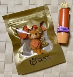 Q-Pot. テディベア メープルクッキー ネックレス アーモンド くま 
