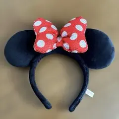 ミニーマウス 耳付きカチューシャ