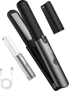 ストレート ヘアアイロン コードレス ミニ（18mm）7段階温度調整 2WAY