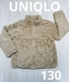 UNIQLO フリースジャケット 130 ベージュ