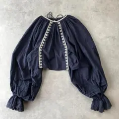 BEAMS BOY / コットン リネン ギャザー ボレロ ロングスリーブのサムネイル