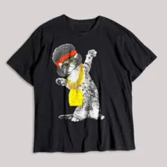 CAT グラフィック プリント Tシャツ アニマル USED vintageのサムネイル