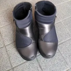 5E　23.5cm ショートブーツ　グレー系