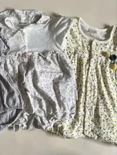 【最終値下げ】プティマイン等　70cm夏服ベビー服 2点セット