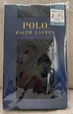 80デニールタイツ　黒2足　ポロラルフローレン