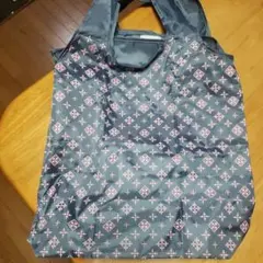 Daily russet ネイビー エコバッグ 幾何学模様