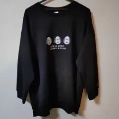 お値下げ‼️PEANUTS★スヌーピーお顔刺繍トレーナー新品タグ付き4L