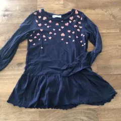 ハッカキッズ　チュニック　ネイビー　120