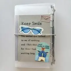 A6 三つ折り 6穴 バインダー 韓国 バインダー貯金 推し活 トレカ