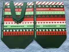 Starbucks ショッパー 2枚セット ホリデーデザインのサムネイル